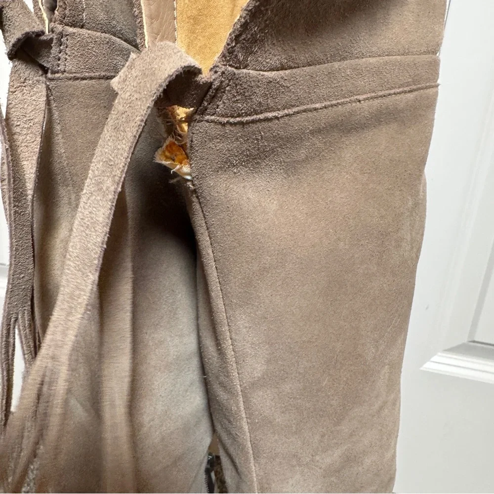 Franco Sarto Ellyn Anthropologie Leather Suede Tall Over The Knee Boots Size 10